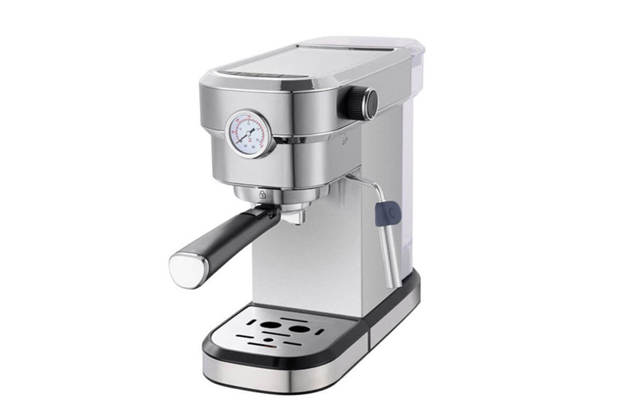 اسپرسوساز-مباشی-مدل-ECM2016-1-2 اسپرسو ساز مباشی مدل ME-ECM2016 با فشار بخار 20 بار و نازل بخار استیل - تصویر 1